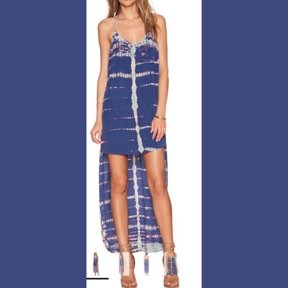Gypsy 05 Dresses & Skirts - Gypsy 05 Violet Tie Dye Hi Low Silk Dress-Size XS
